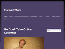 Tablet Screenshot of paulwoellmusic.com